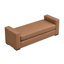 Repose-pieds en similicuir brun élégant et durable-129756821-129756823