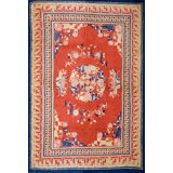 Antique Chinese - Baotou Small Scatter Size Wool Rug