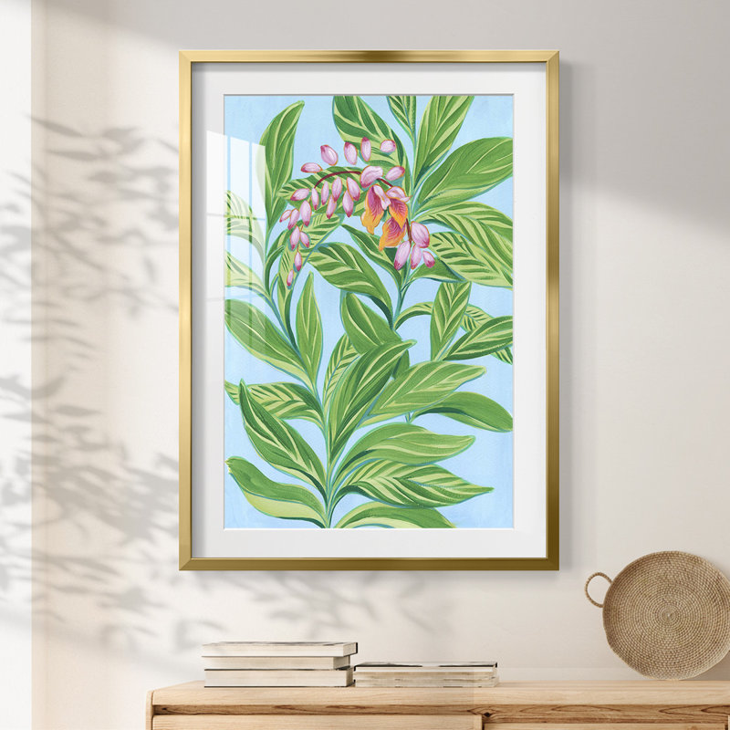Marbrage sur toile tendue, H 25,5 po x l 17,5 po, Doré