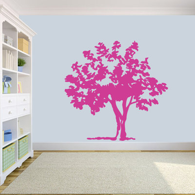 Décalcomanie murale arbre contes