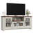 Garvee Farmhouse TV Stand for 55 Inch TV, Entertainment Center with Acrylic Door & Adjustable Shelves, Sideboard Buffet Storage Cabinet for Living Room Bedroom, White & Brown-1276517184