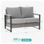 Ensemble de patio en rotin avec coussins épais et structure robuste-108295914