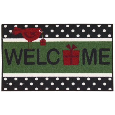 Tapis vert de noël/zone noire