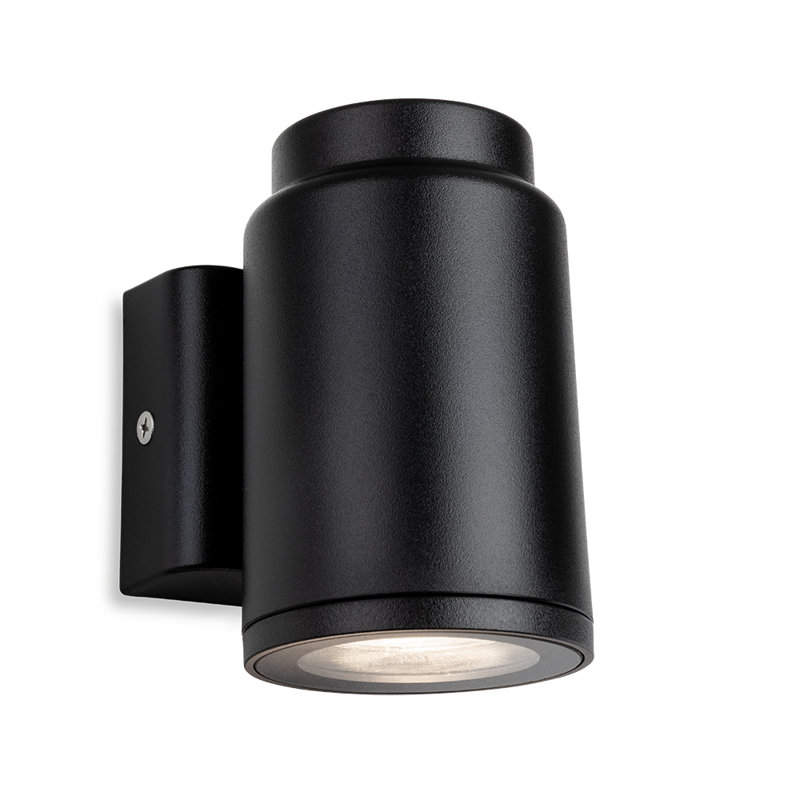 Black 11.1cm H Outdoor Armed Sconce