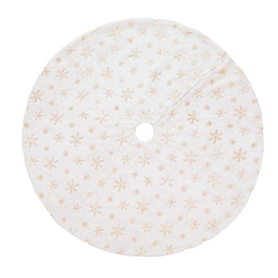 48 Inches Snowflake Christmas Tree Skirt