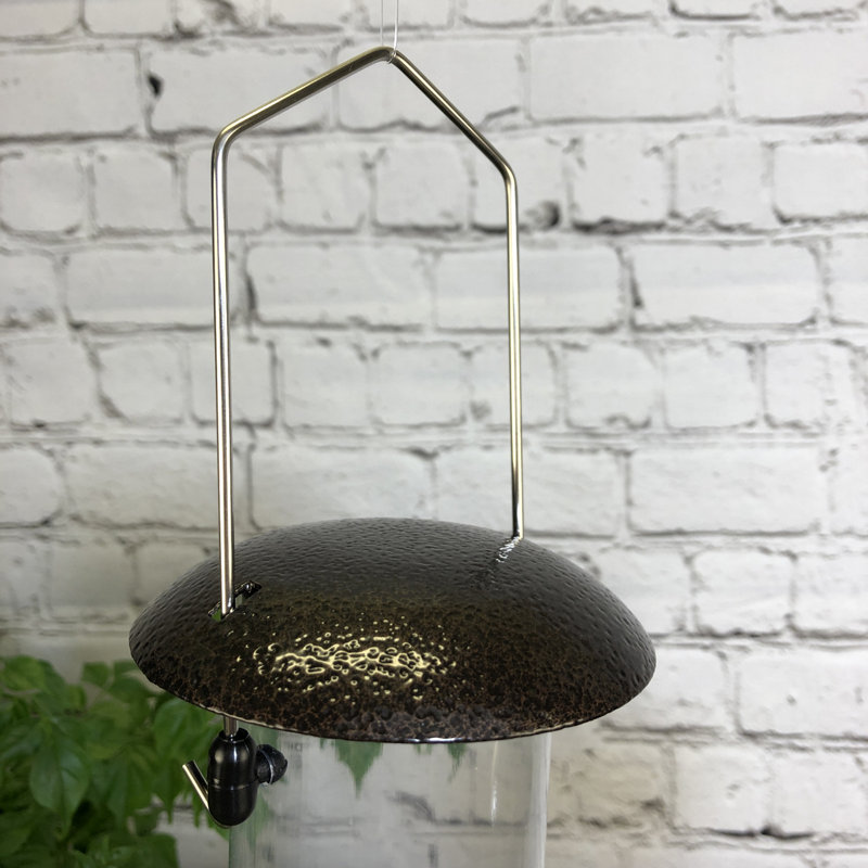 Geo Metal Hanging Tube Bird Feeder