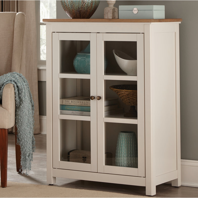 Armoire de rangement à tarte avec portes en verre Savannah