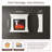 Electric Fireplace with Mantel, Electric Fireplace Insert, With Timer, Remote Control, Adjustable Flame Color, 1400W-150295639