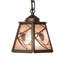 5" Square Whispering Pines Mini Pendant