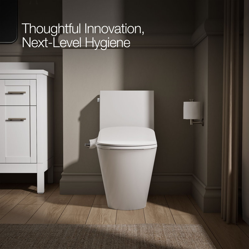 Siège de toilette manuel en forme de D Purewash M325