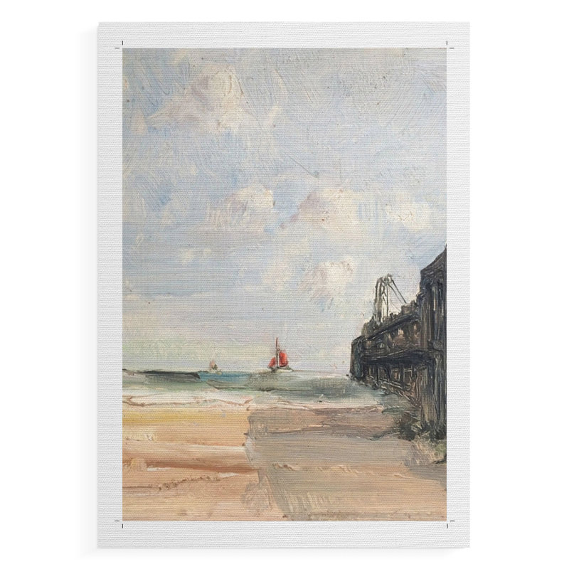 Vintage Nautical Print XX -Canvas Print Only - NOT FRAMED, 12" H x 8" W