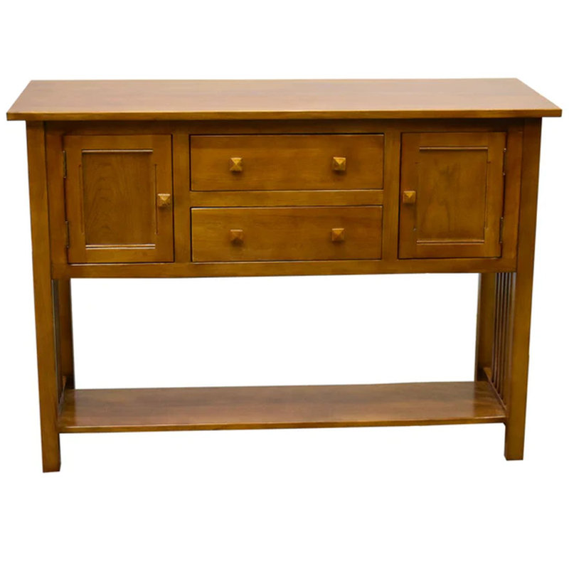 Console en bois massif 37 "Arts and Crafts, Cerise Michael's