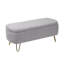 Banc de 38,37 pouces avec repose-pieds avec rangement en fausse fourrure-2087002978