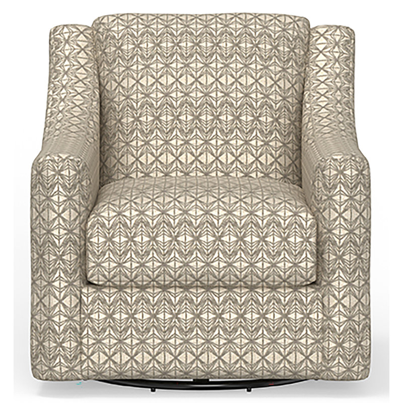 Chaise pivotante Ladonna, Mélange de polyester beige
