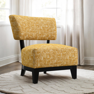 Fauteuil d'appoint rembourré avec dossier incliné Swirle