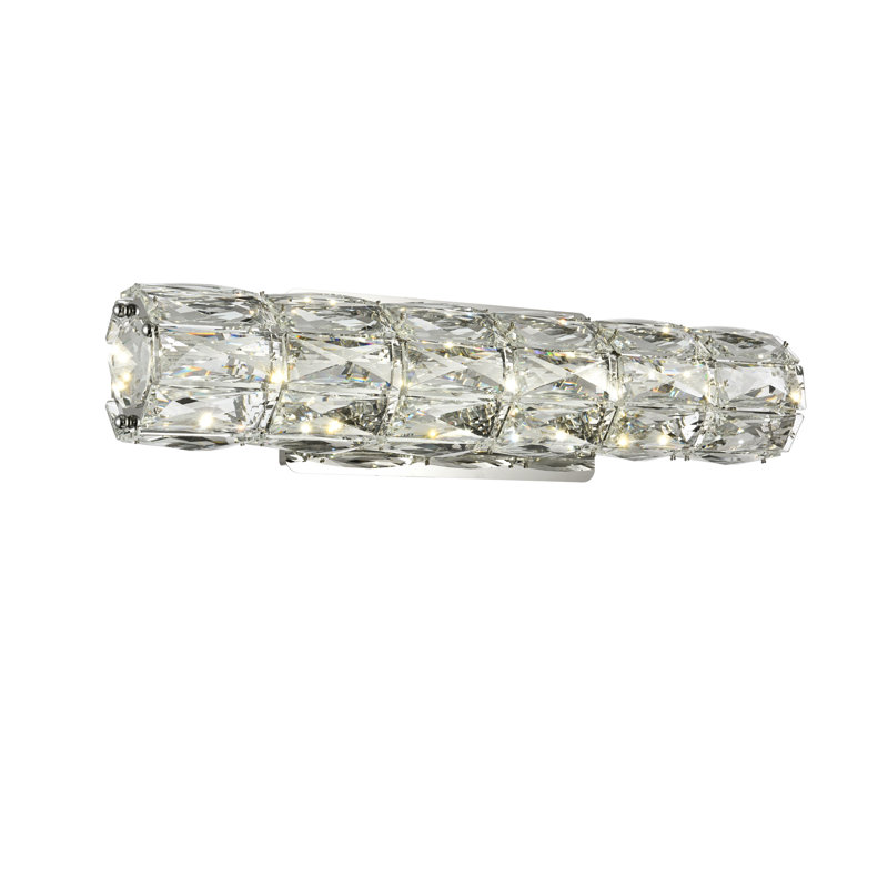 Ultan Dimmable LED Vanity Light, 4.7" H x 18.1" W x 9" D, Chrome