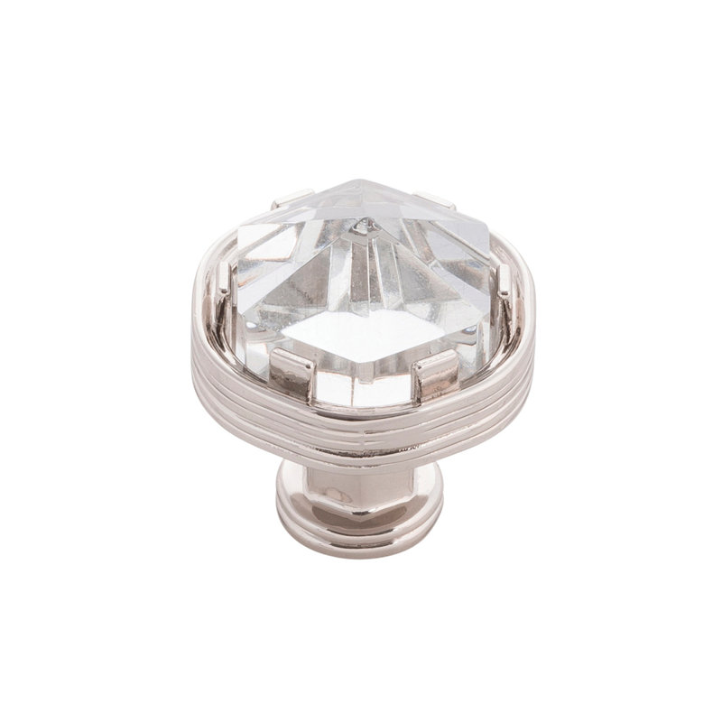 Bouton de la collection Chrysalis - Diamètre de 1 3/16 po, Nickel poli