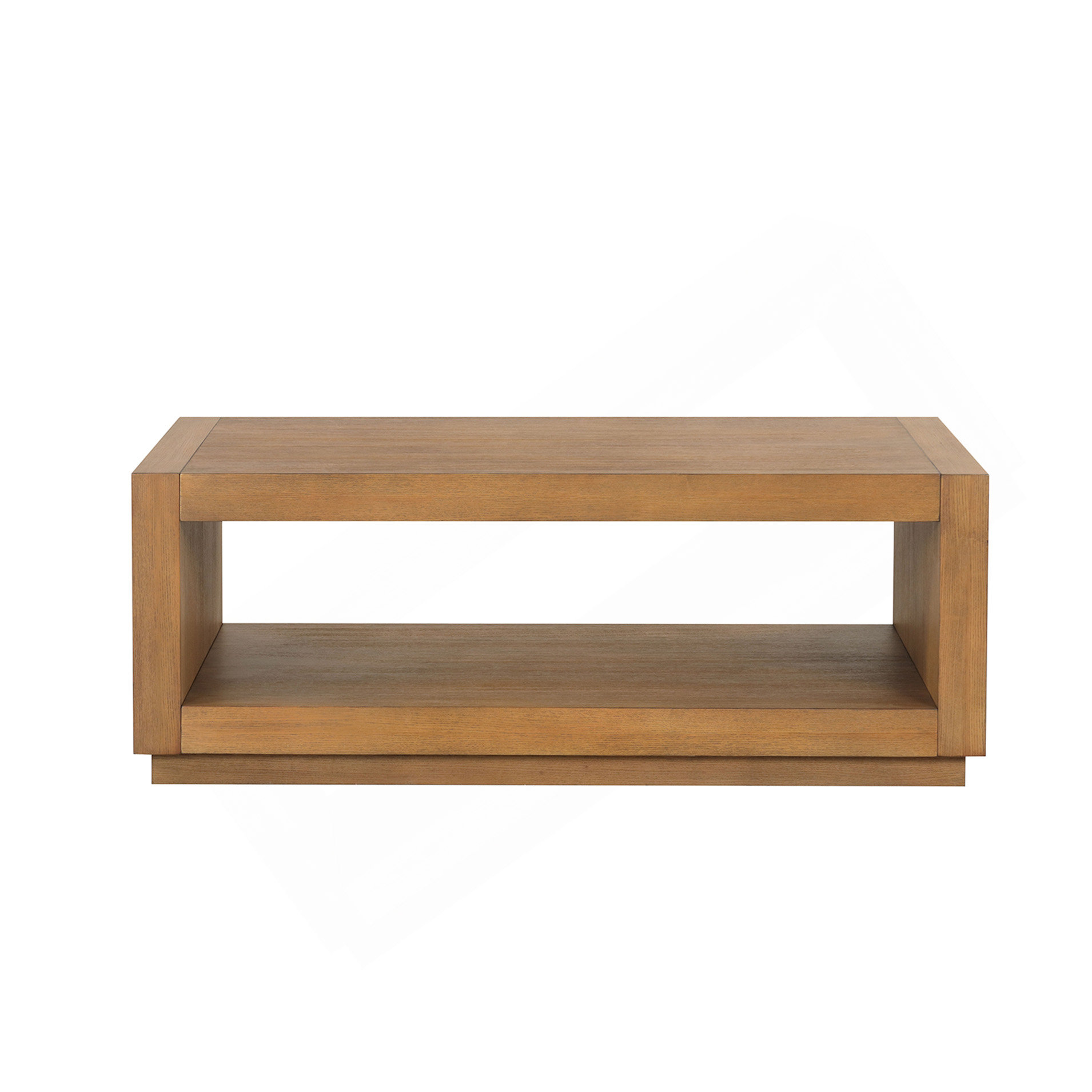 Hokku Designs Rectangle Coffee Table Plinth Base Open Bottom Shelf ...