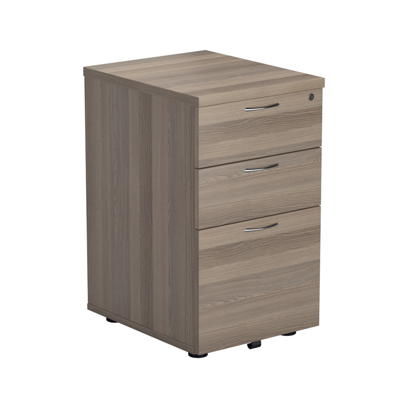 Buariki 40.4cm Wide 3 -Drawer File Cabinet, Grey Oak