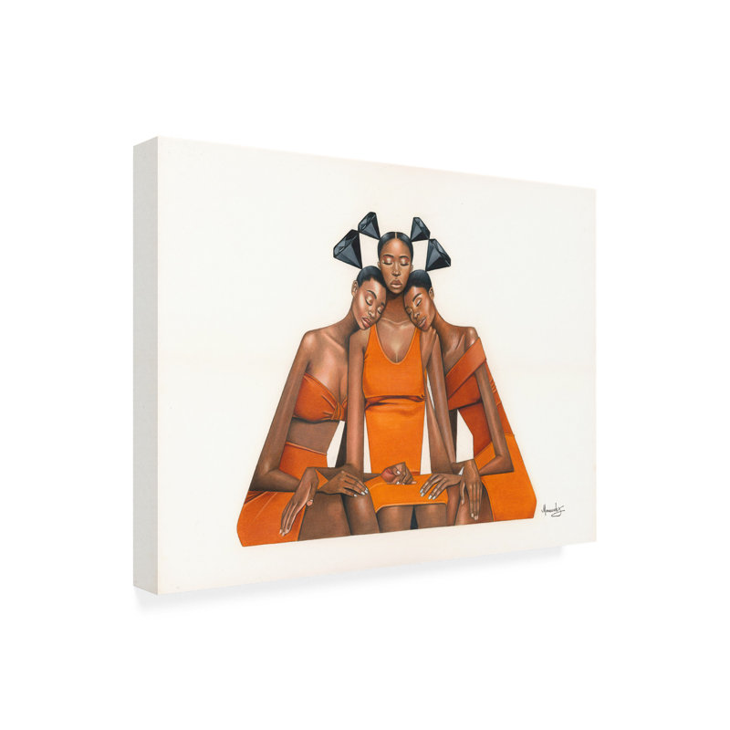 Art sur toile, cylindrique, Manassé, Johnson, H 14 po x l 19 po