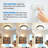 Chiketa 13" LED Flush Mount Ceiling Light, 3000K/4000K/5000K 3CCT Adjustable Lights, Dimmable, Memory Function, Modern Home Lighting