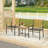 3 Pieces Acacia Wood Bistro Set Patio Conversation Set With Cushions And Coffee Table Outdoor Bistro Table And Chairs Set