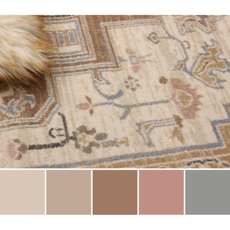 Katie Ivory Rug, Rectangle 5' x 8'