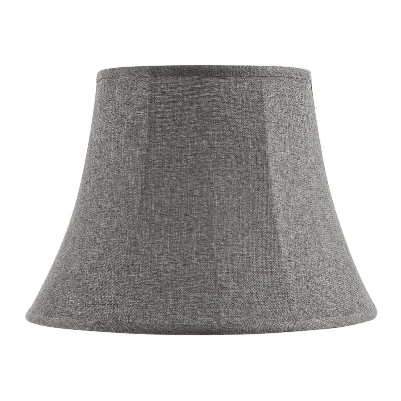 # 38009, Toile d'araignée pliable traditionnelle en lin gris foncé Handsewn Bell, dessus de 9 po x fond de 15 po x inclinaison de 11 po