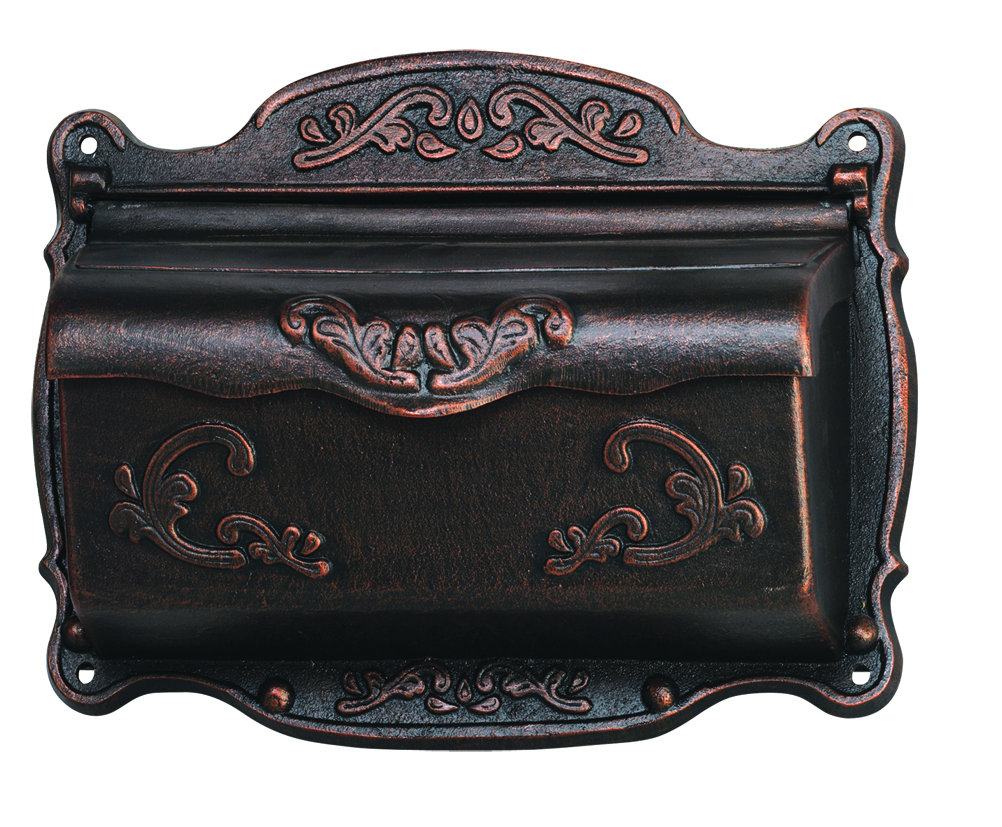 Antique Bronze Wall-Mounted Mailbox