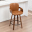 Tabouret de comptoir pivotant avec structure en bois Youngstown-123200777