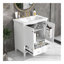 Ensemble de meuble-lavabo avec lavabo, armoire de salle de bain multifonctionnelle avec portes et tiroir, structure solide et panneau de fibres à densité moyenne-1777179745