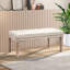 Polyester Blend Upholstered Bench