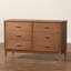 Commode 6 tiroirs Baxton Studio Mandoline Mid-Century