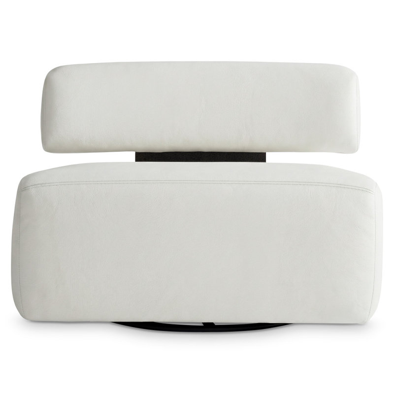 Chaise pivotante en cuir Paley, 296-027