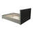 Upholstered Bed with Drawer in Gray-1711193320