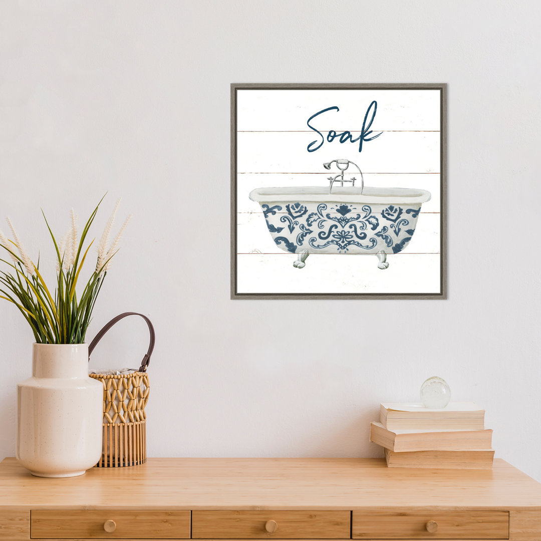 " Cottage Bath II " by Wild Apple Portfolio Painting Print One Allium Way®