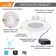 10.17" Selectable CCT New Construction IC LED Recessed Lighting Kit