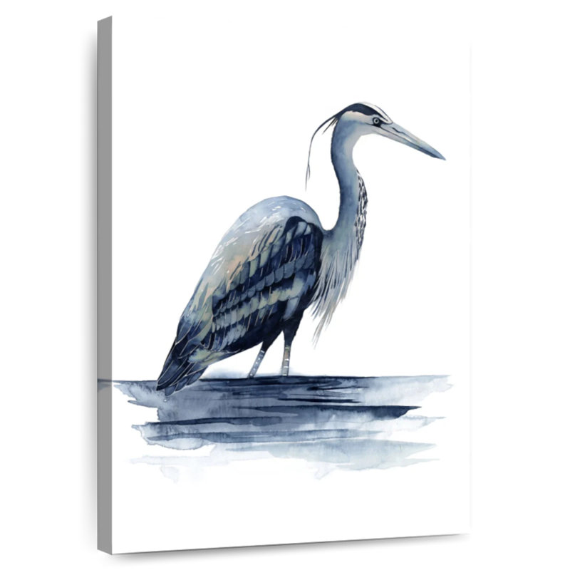 Brampt Azure Heron II, 39" H x 26" W