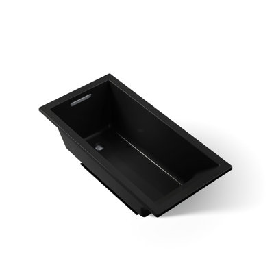 Underscore 60" x 30" Drop-In or Undermount Acrylic Soaking Bathtub with Sloped Backrest
