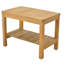 Spateak Grade-A Teak Wood Dublin Shower Seat 30" Outdoor Patio Stool Bench