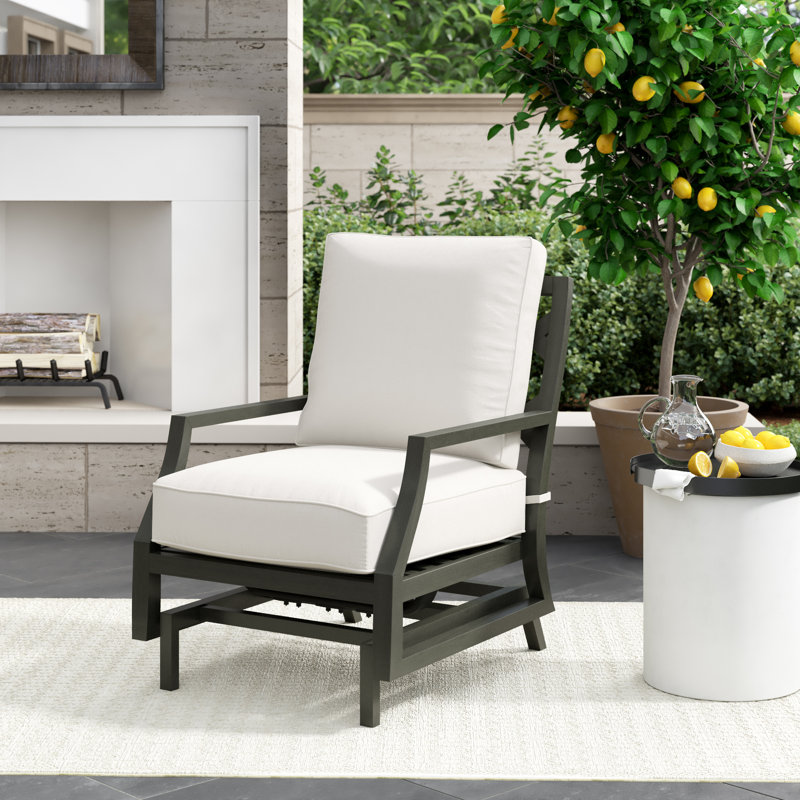 Lattice Arm Chair with Cushions, Welt, Linen Dove