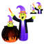 The Holiday Aisle® Halloween 5 Foot Inflatable Animated Witch With ...