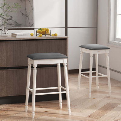 Bailyn Upholstered Counter Stool with Solid Wood Frame