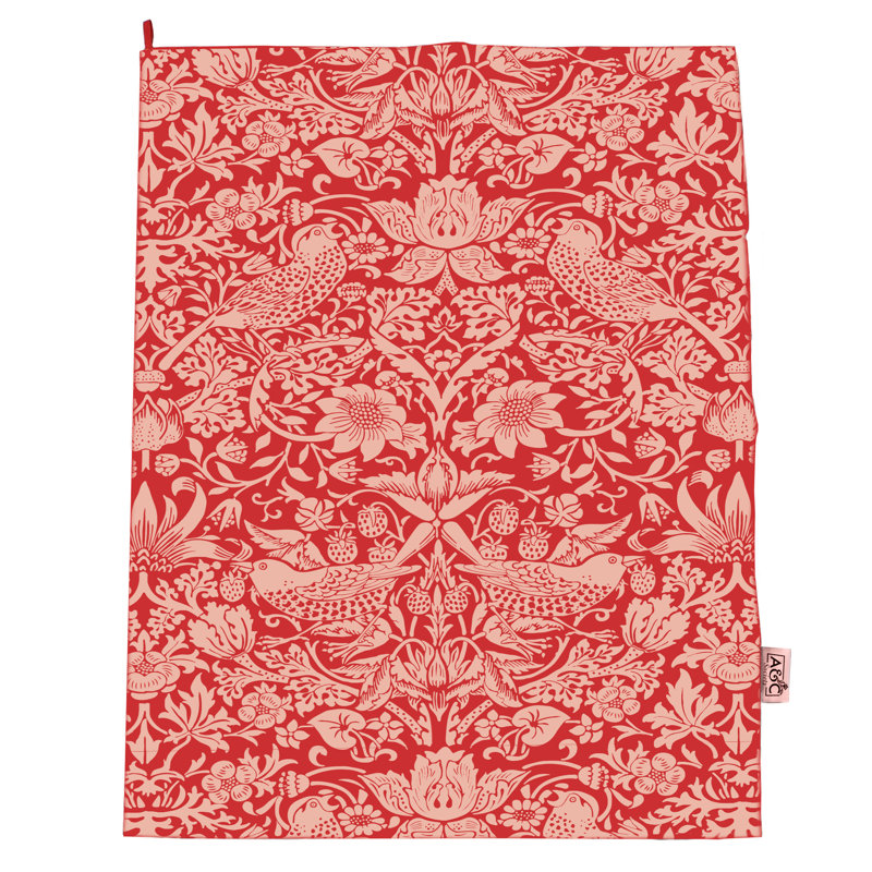 Cotton Tea Towel Kitchen Towel, Red