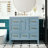Bathroom Vanity with Resin Sink Combo, 5 Drawers and Soft Closing Doors-450314419