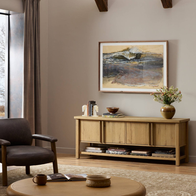 Dalton Media Console-Aged Natural Oak