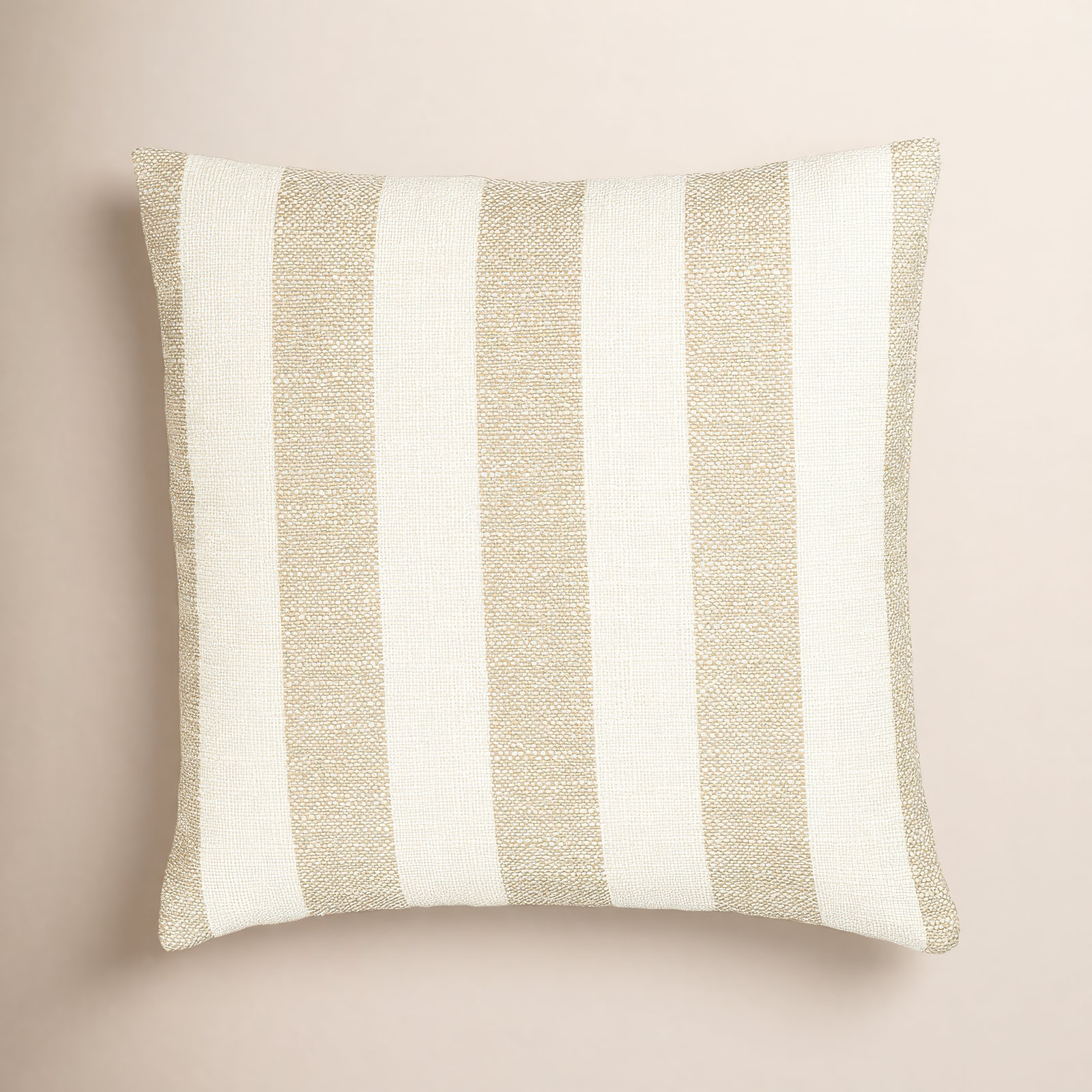 Birch Lane Harding Throw Pillow Throw, Feather, Brown Striped, Square 20"