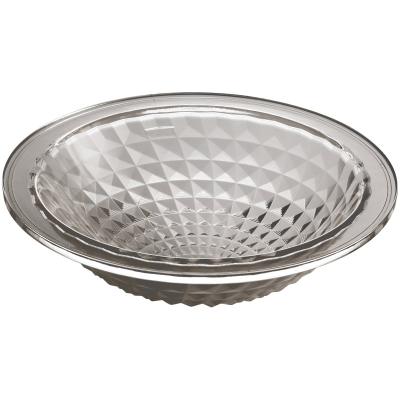 Kohler Kallos, Artist Editions Oval Glass Undermount Bathroom Sink, Translucent Doe