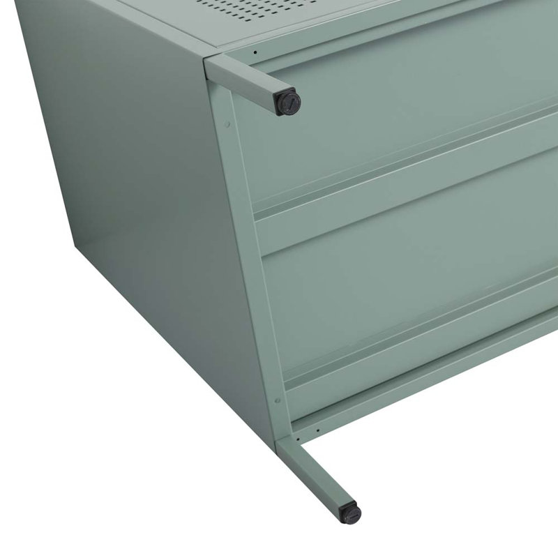 Meuble-lavabo simple 30,11 avec comptoir, Vert menthe