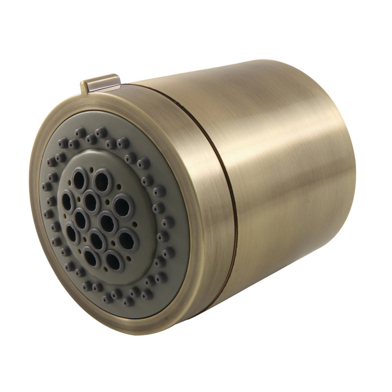 Pomme de douche ronde 3/16/2 pouces en ABS Kingston Kingston, Laiton antique